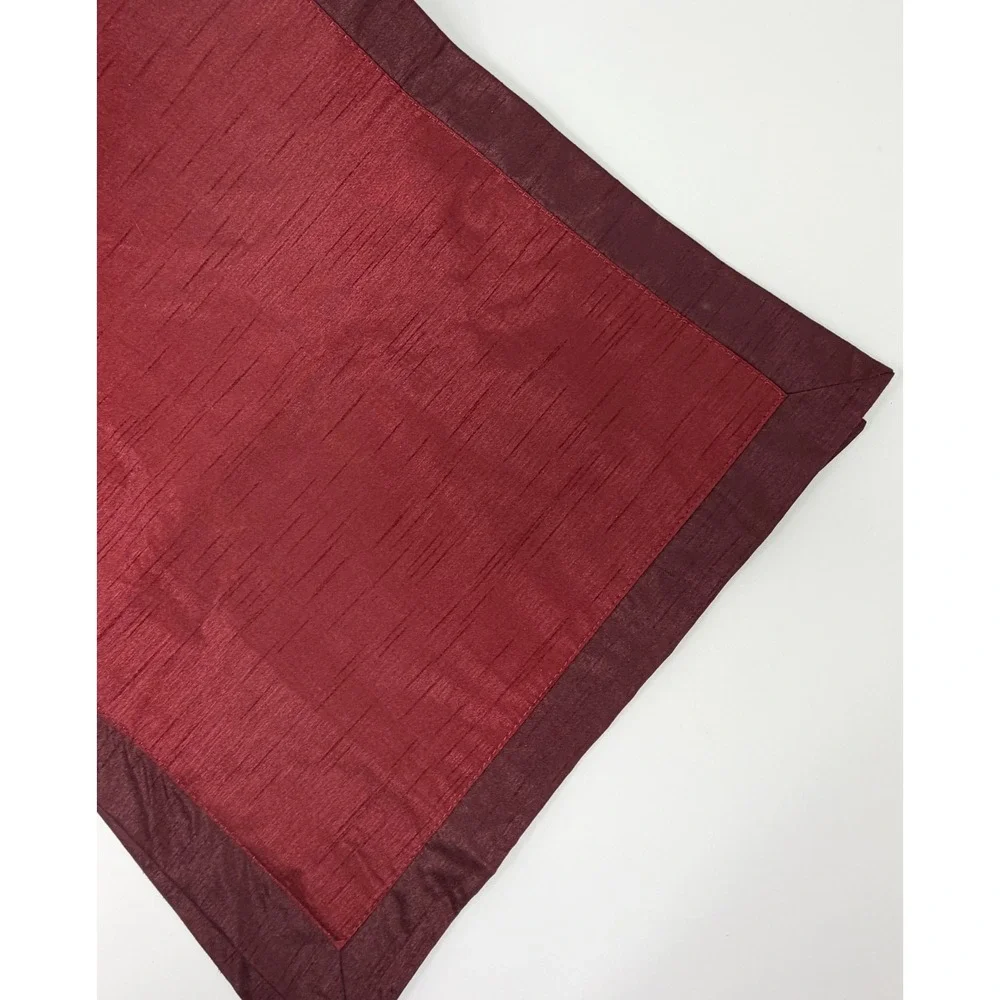 89x14 Burgundy Wine Table Runner Rustic Farmhouse Thanksgiving Holiday Decor